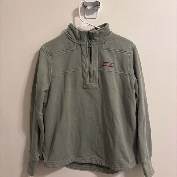 Vineyard Vines Tops - Vineyard Vines Relaxed Shep Shirt Pullover 1/4 Zip Size Small Sage Green